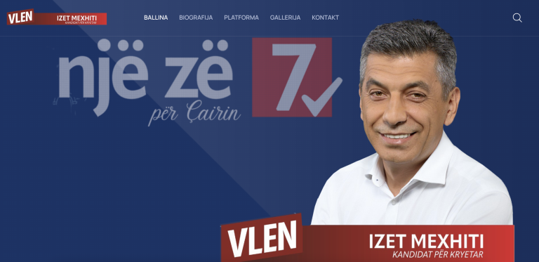 Izet Mexhiti Candidate for mayor in Cair